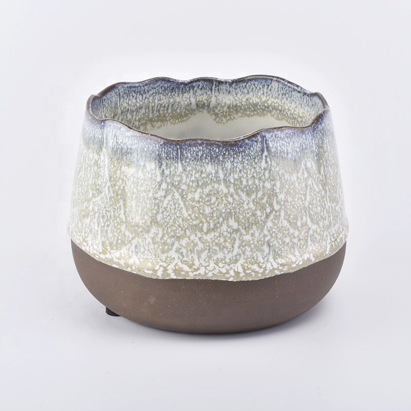 Matte ceramic candle holder scented candle vessels home party decoration
