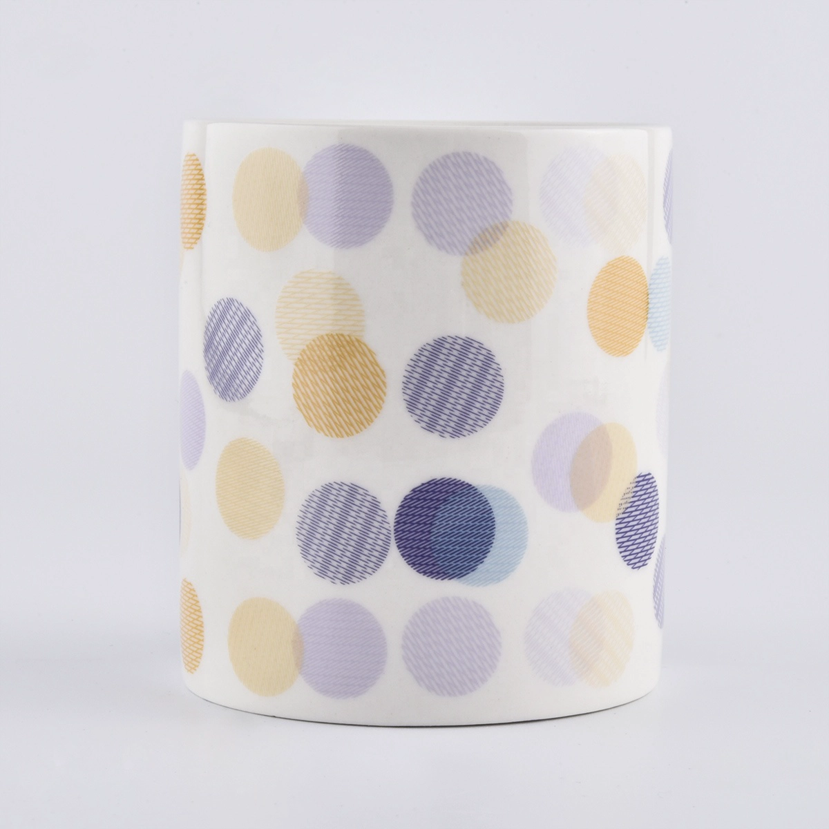 In bulk empty porcelain luxury ceramic holders for candle making