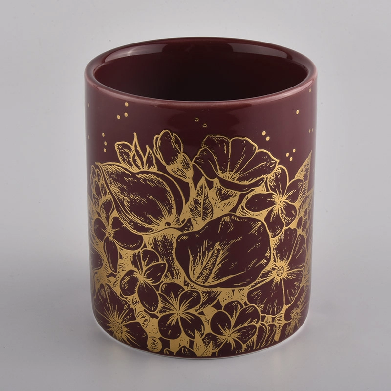 ceramic candle jars colorful container for candle making 