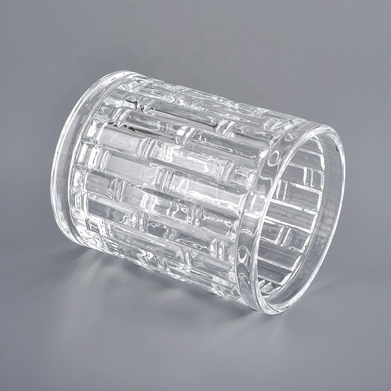 Geo cut glass candle Jar For Candle Making