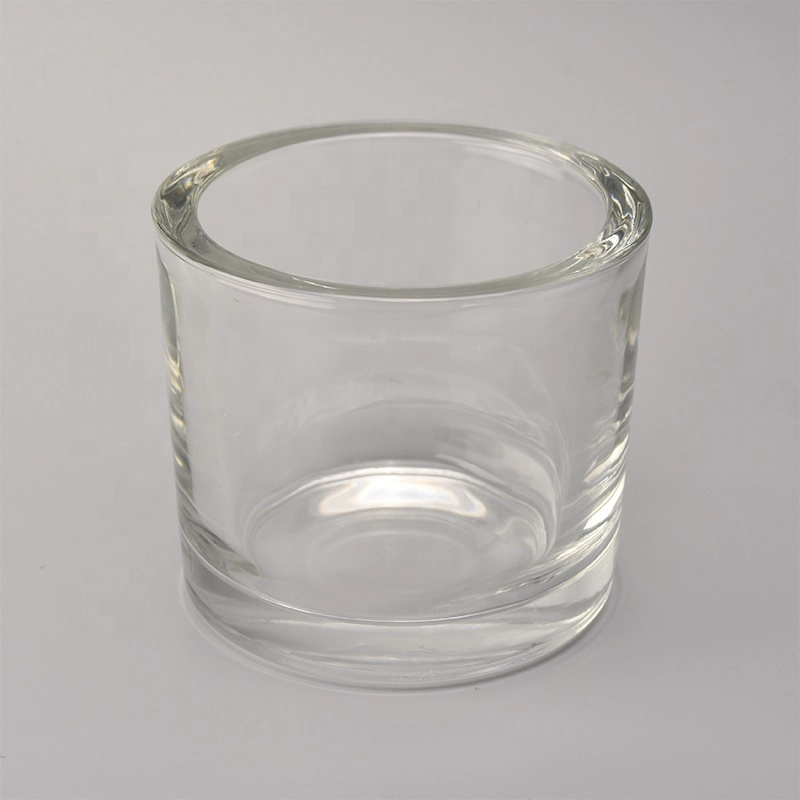 thick wall glass tealight holder, wedding candle holder