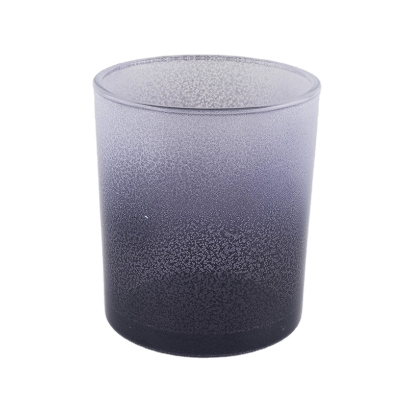 gradient colorful painting glass candle holders
