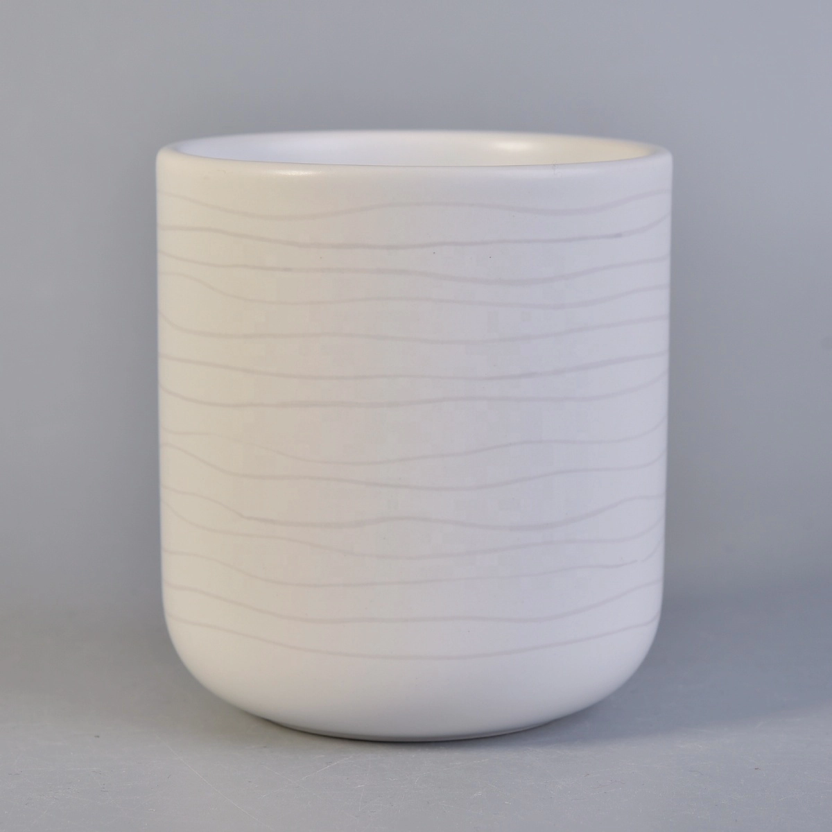 Sunny hot sales Custom white decorative candle ceramic holders jar