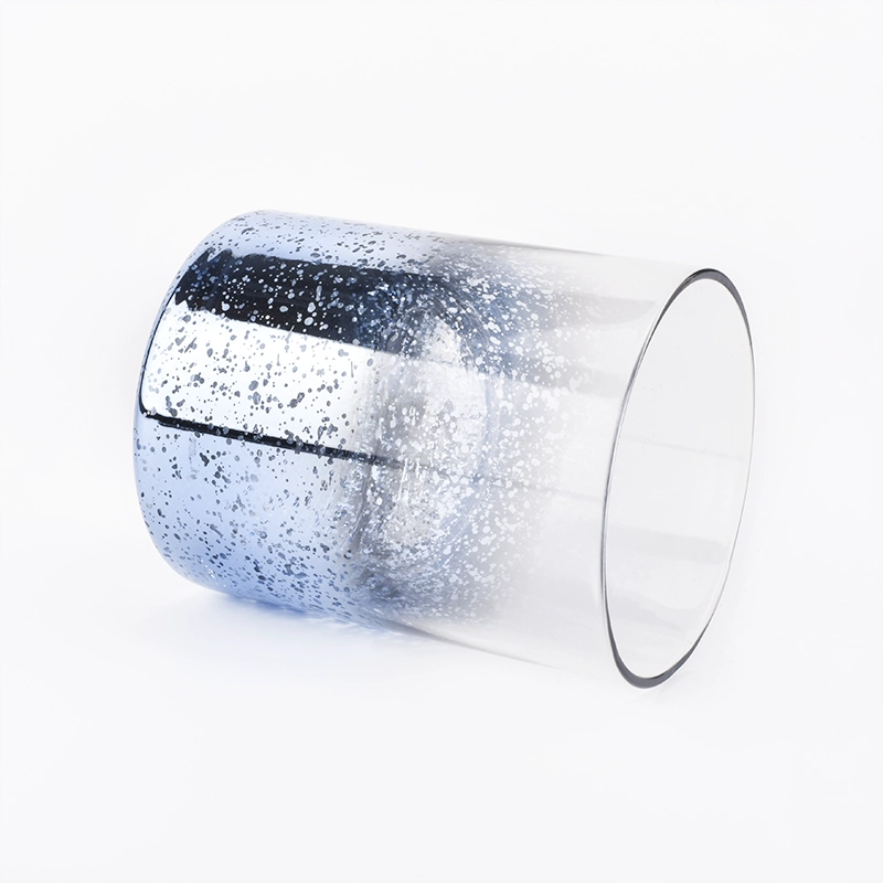 luxury glass vessel for christmas season, mercury glass jar home decoration