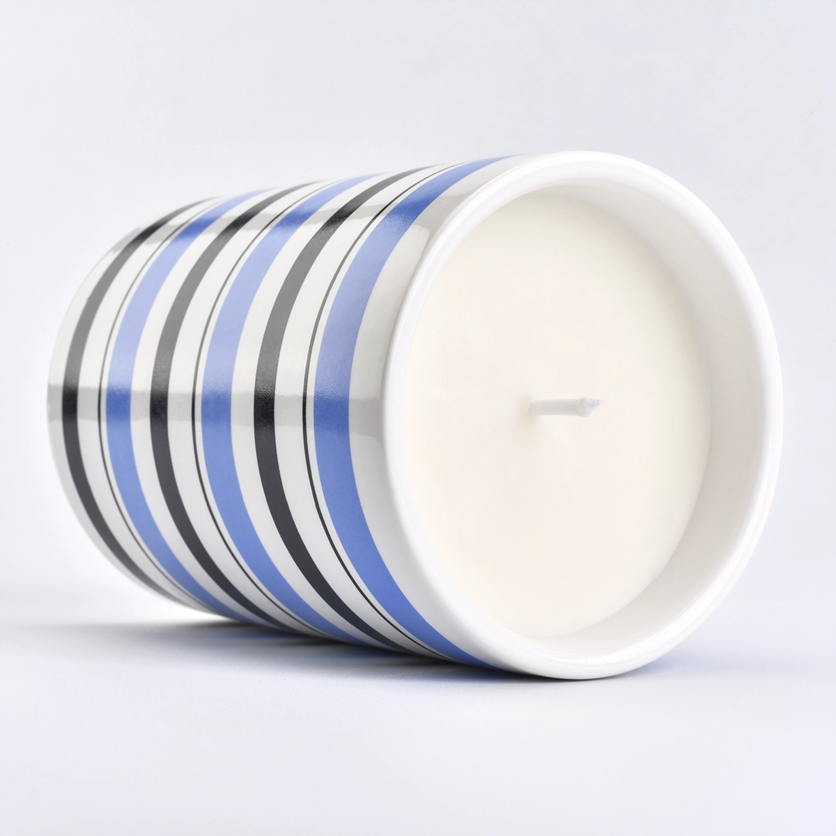 soy wax candle ceramic jar, decorative colored candle containers