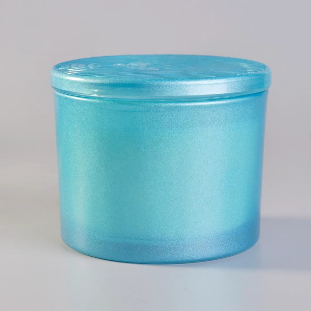 Sunny Glassware new design wholesale candle jar glass luxury glass candle jar with lid