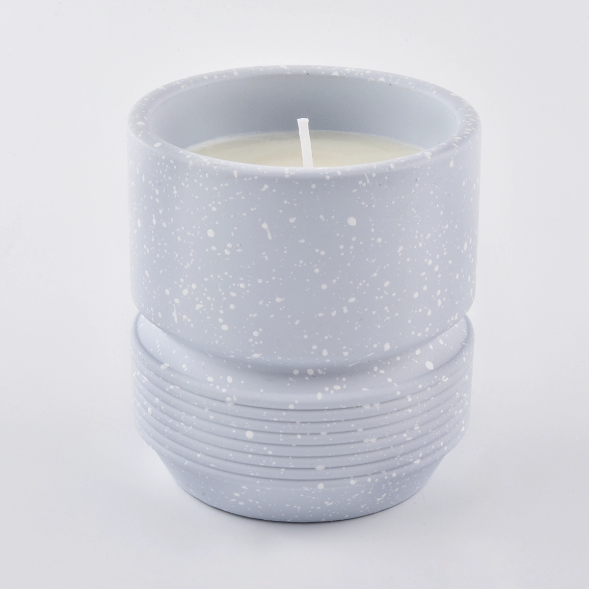 410ml colorful concrete candle holders for home decor