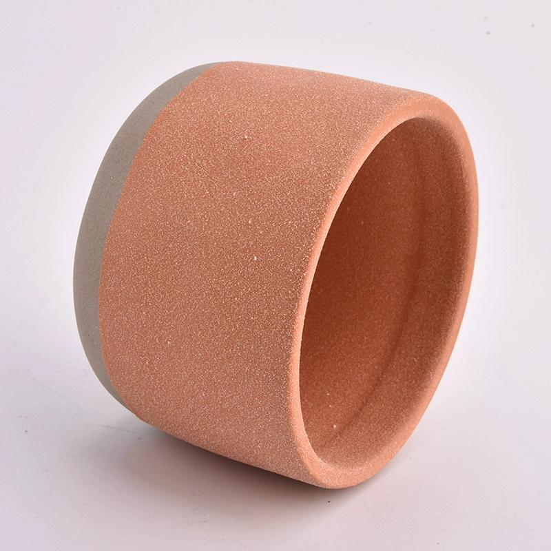 Recyclable ceramic candle jars for home decoration