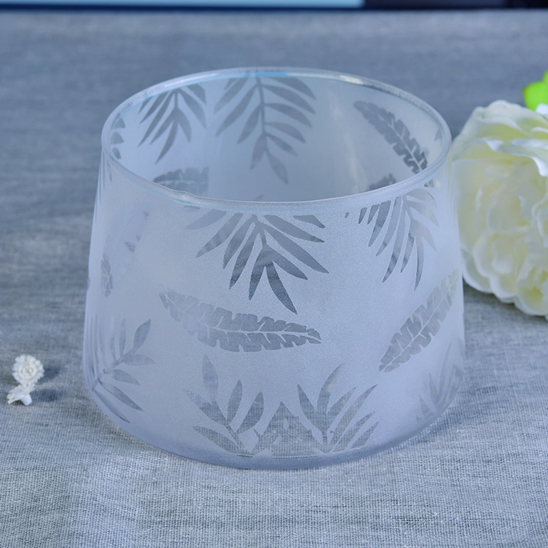 Modern matte candle tins glass table candle container wedding centerpieces wholesales