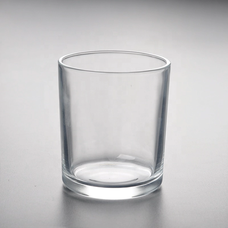 straight glass candles vessel, black matte glass candle containers