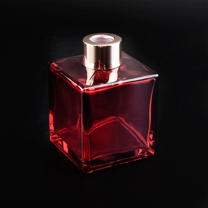 Clear Square Glass Aroma Oil Bottle Reed Diffuser Container Aromatherapy Wholesales