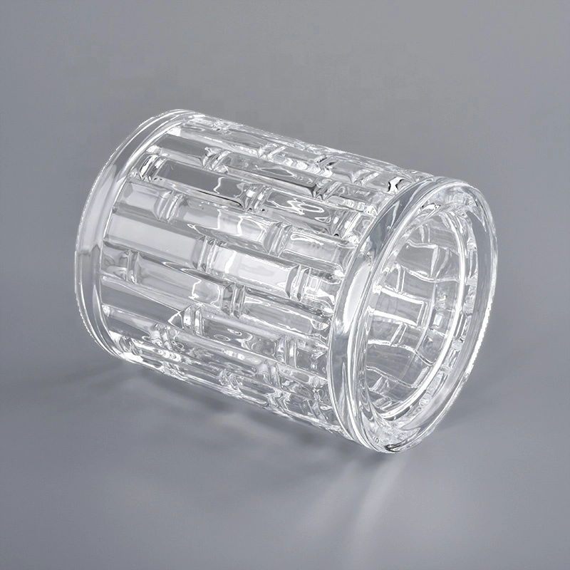 Geo cut glass candle Jar For Candle Making