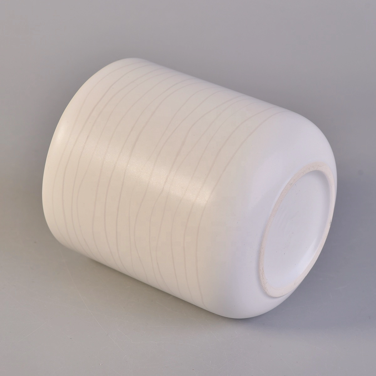 Sunny hot sales Custom white decorative candle ceramic holders jar