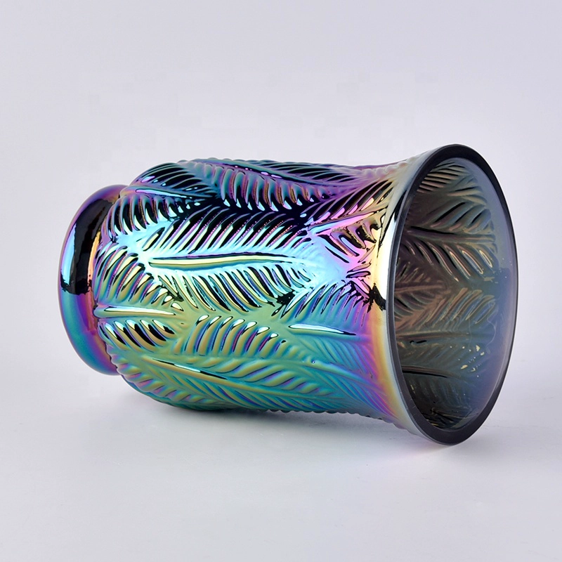 Unique plating gradient candle container votive glass candle vessel wedding centerpieces wholesale