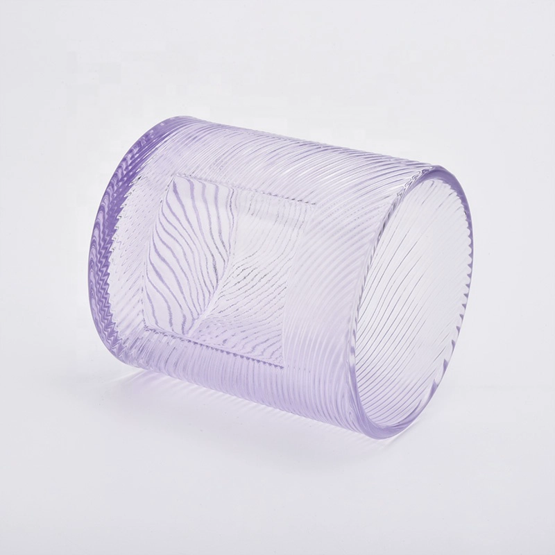 10 oz Supplier purple tealight glass holder jar for candle with doom