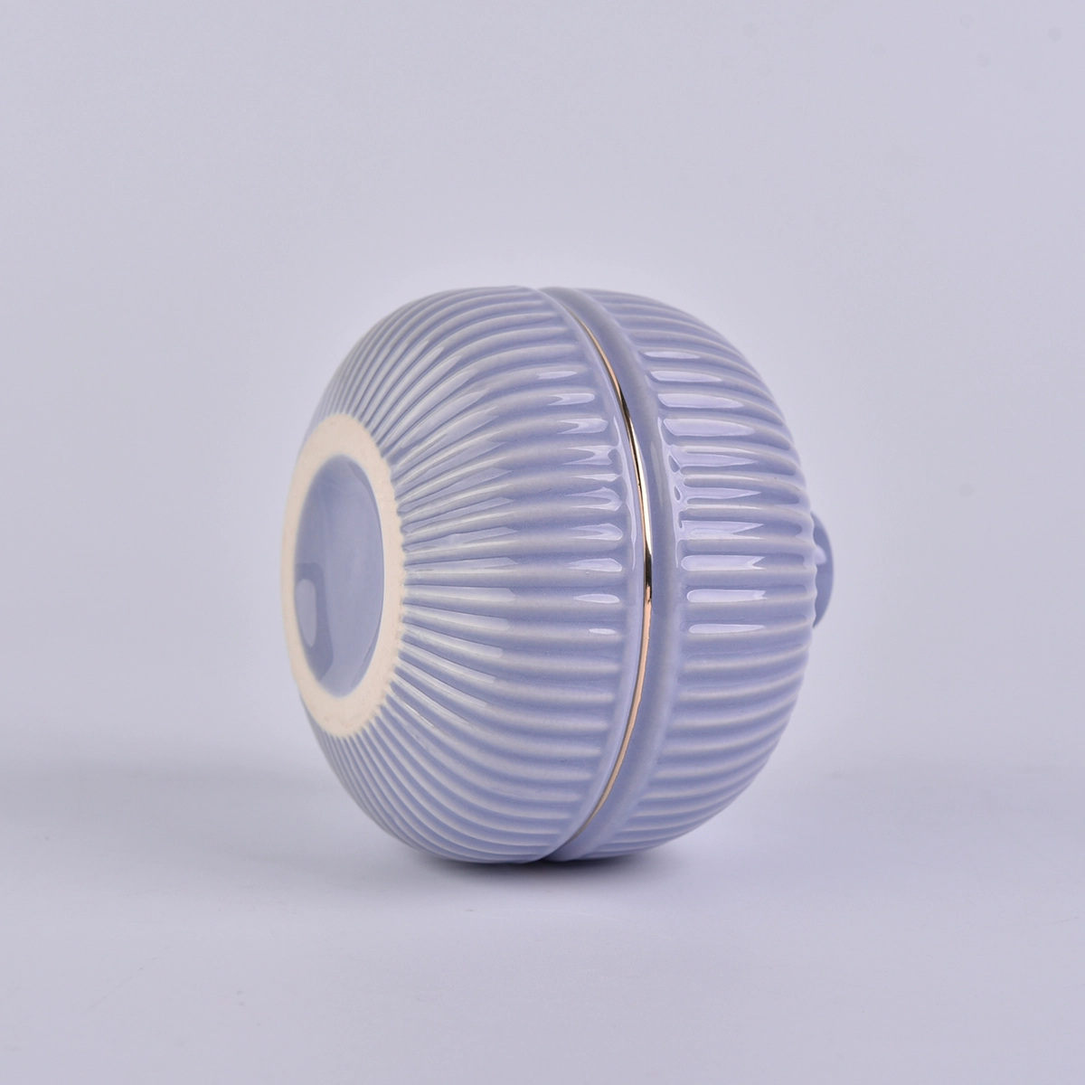 purple round shaped ceramic bottle, unique ceramic essential oil bottles