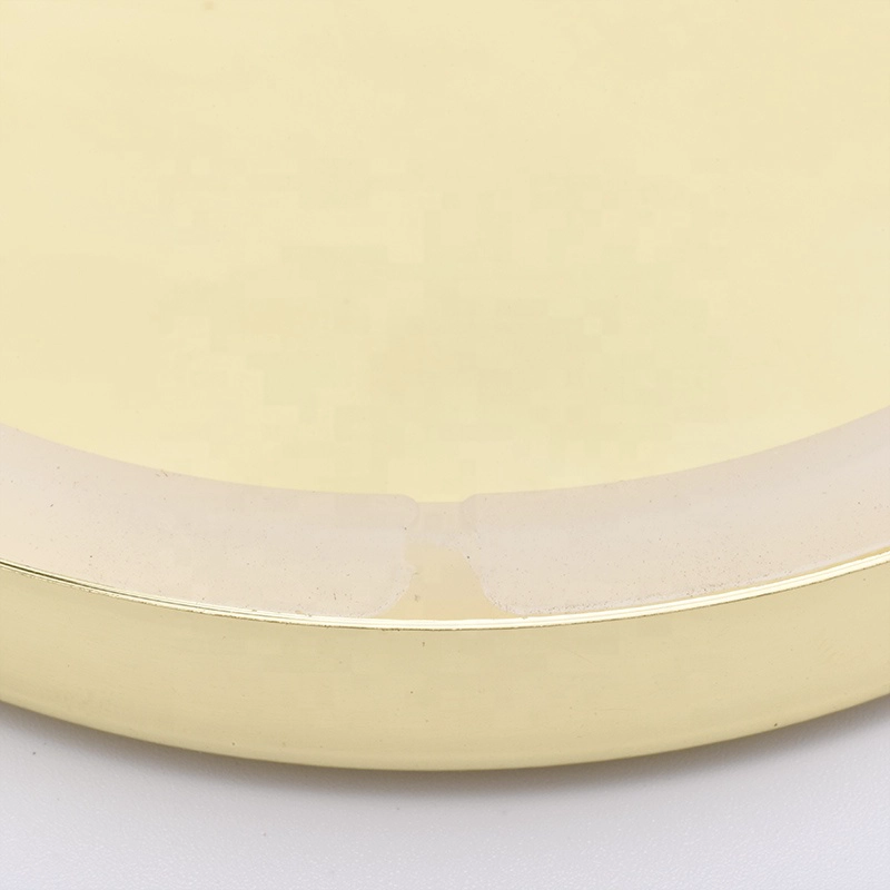 wholesales candle holder lid, gold lid for candle jars
