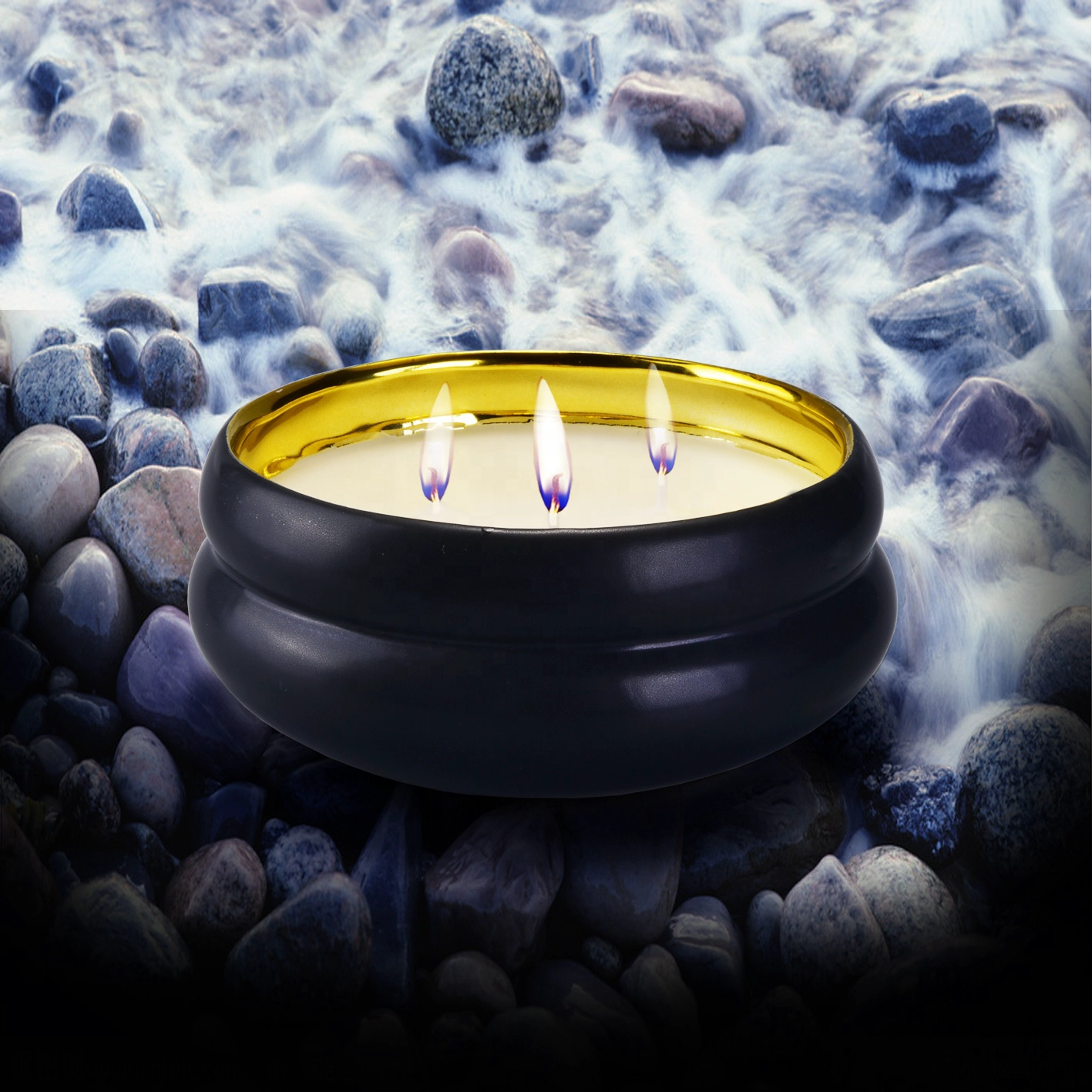 10oz 20oz Wholesales 3 wick luxury ceramic candle jars holders