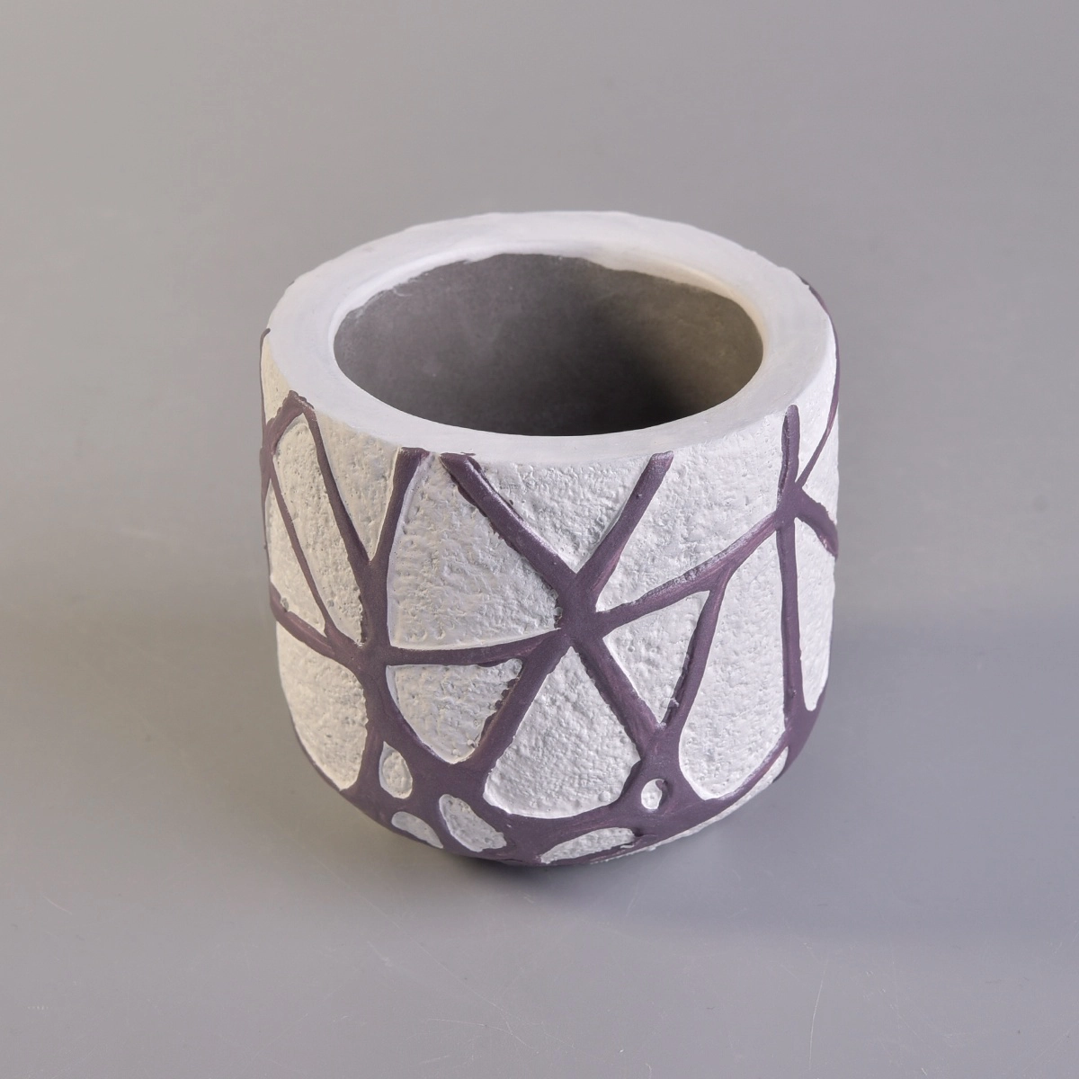 10oz Wholesales custom home decoration cement candle jars