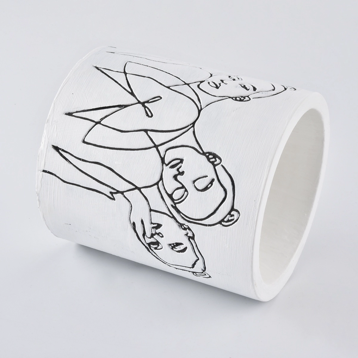 matte white concrete candle jars suppliers