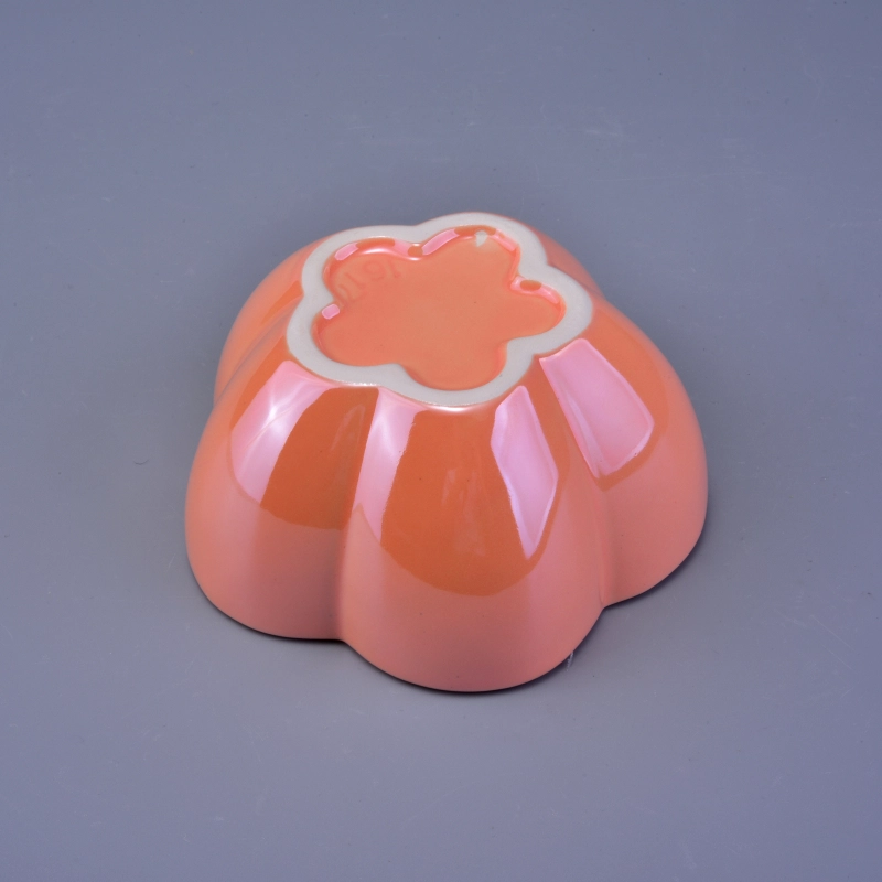 glazed ceramic candle holders with custom designs