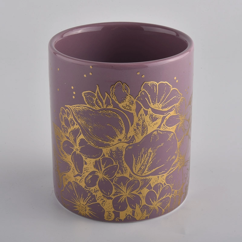 straight ceramic candle jars for home decoration