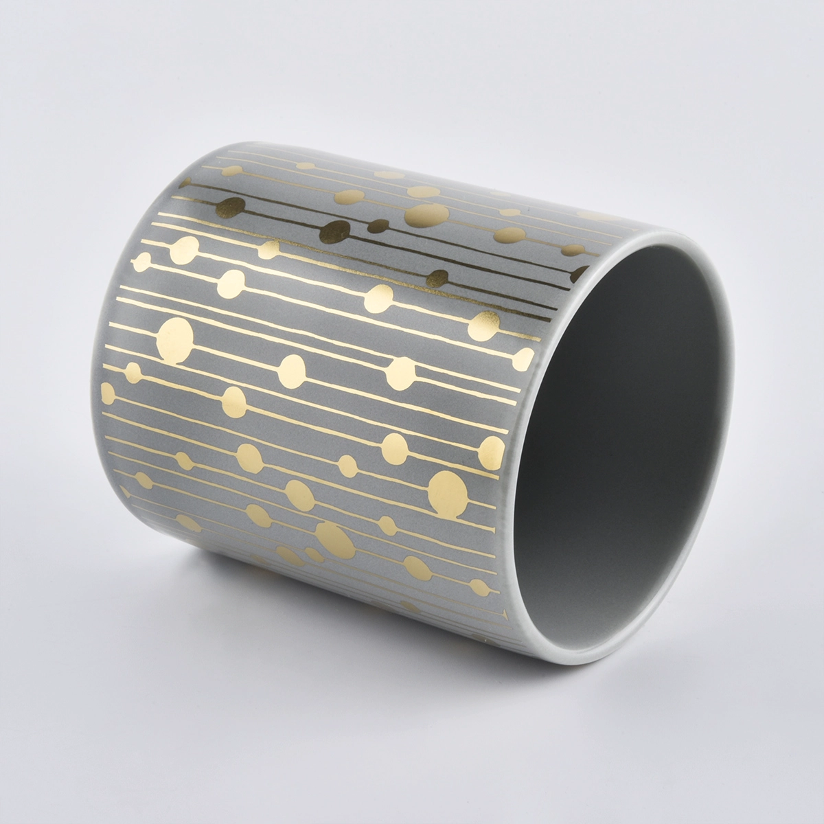 10oz cylinder ceramic candle holders wholesaler