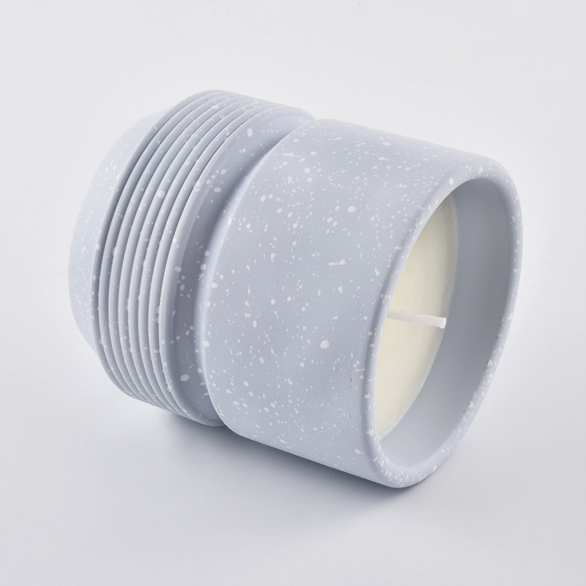 410ml colorful concrete candle holders for home decor