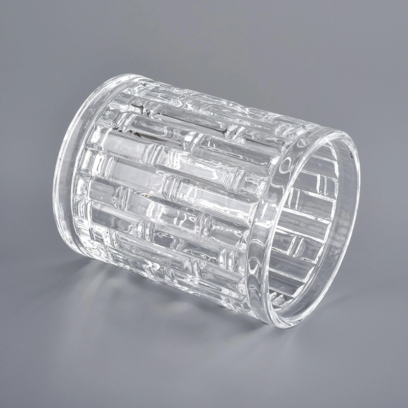 Geo cut glass candle Jar For Candle Making