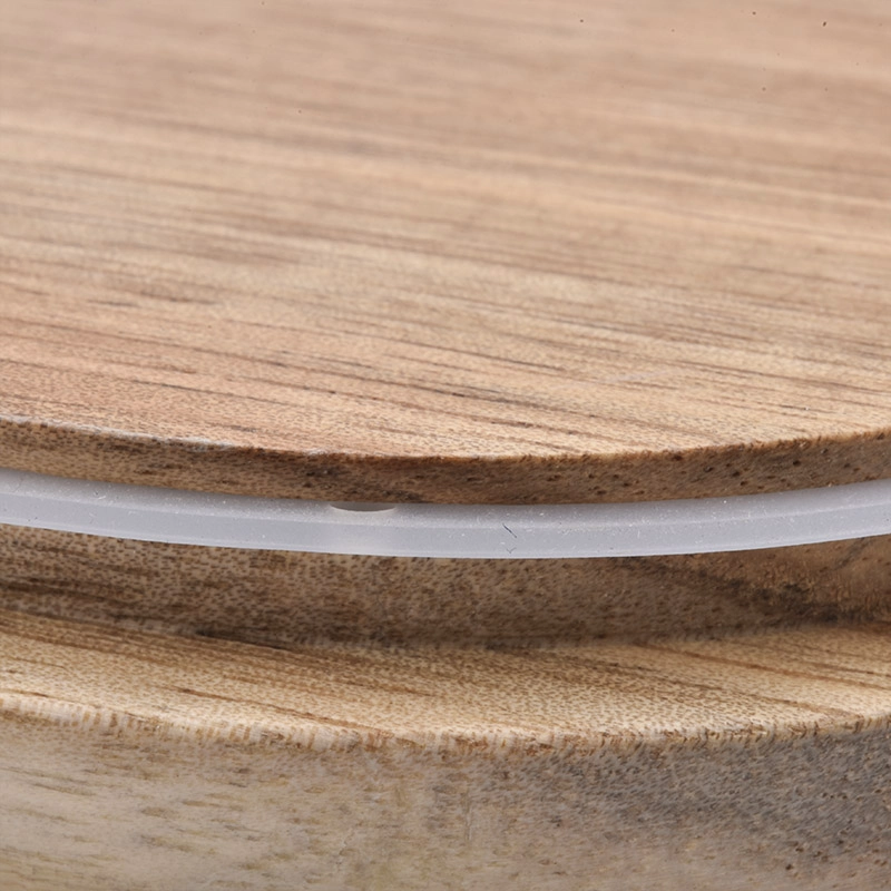 wood lid for candle holder, candle accessory, natural wooden lid