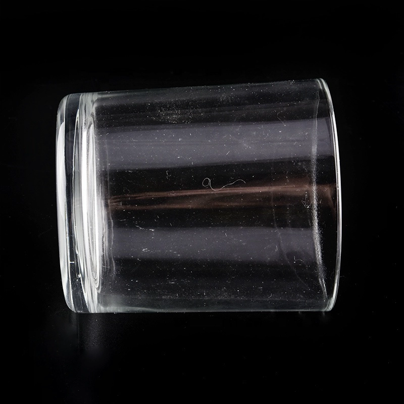 high white glass cylinder shape candle holders