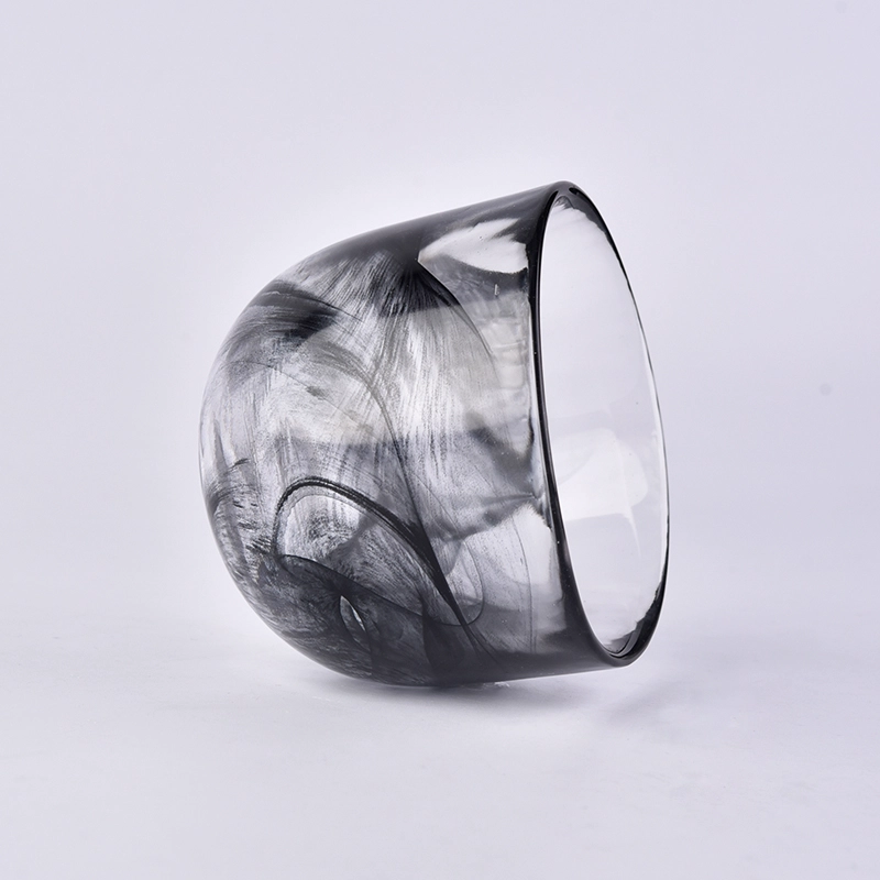 Empty bowl candle container tea light glass candle holder home decor supplier