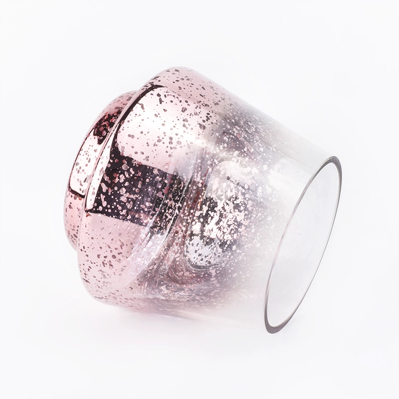 luxury glass candle jars for home decoration