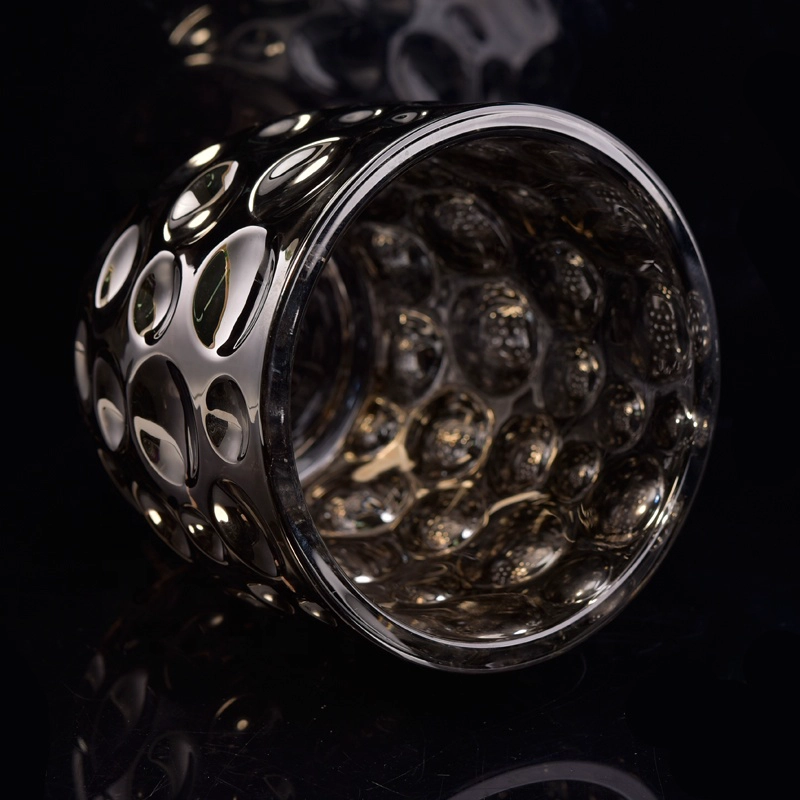 Luxury custom candle jar glass mercury candle jars holders wholesales