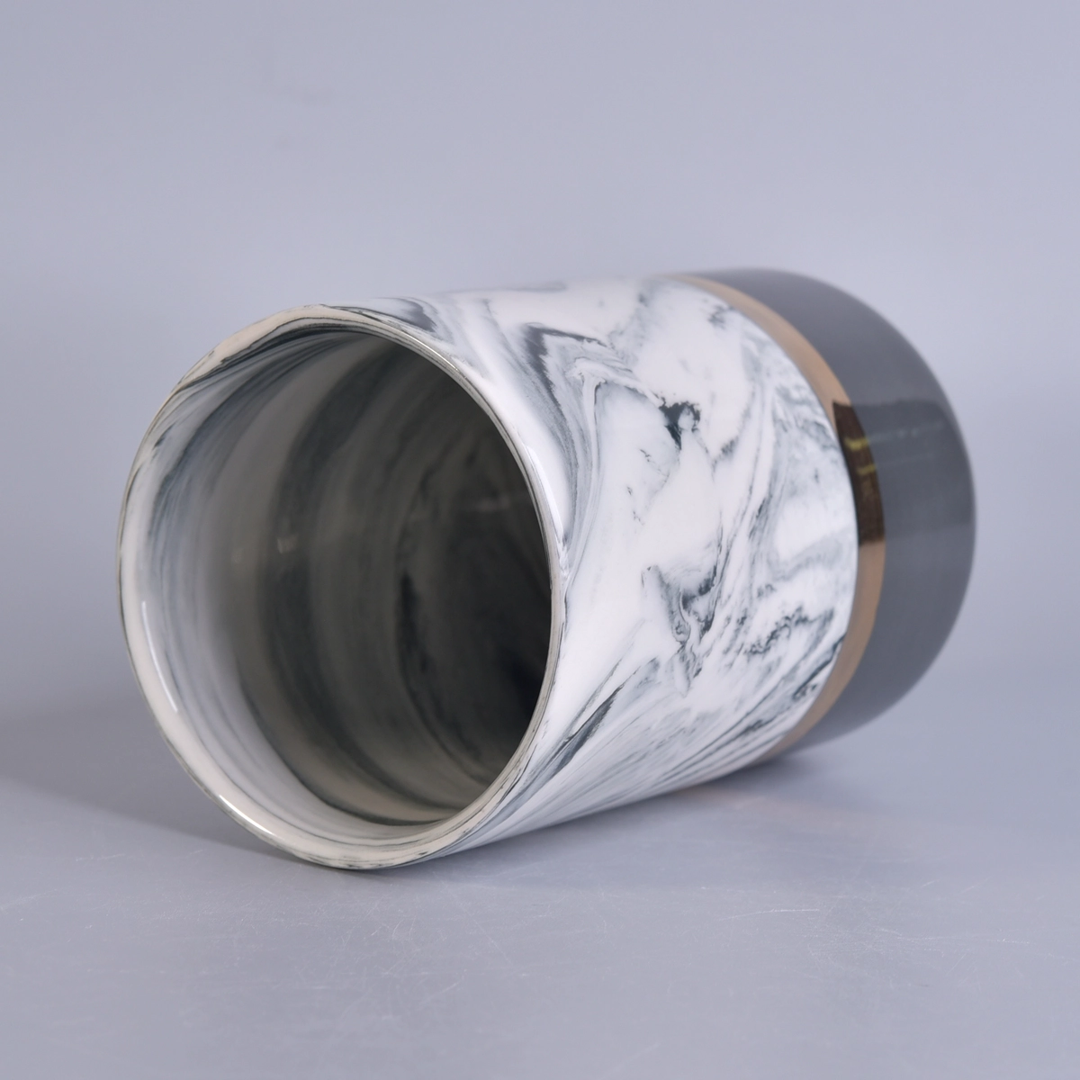 cylinder ceramic candle vessels, Ceramic candle holder customized