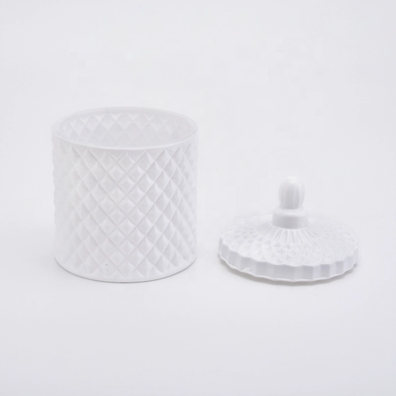 Unique custom votives glass candle holder with lid for wedding decoration