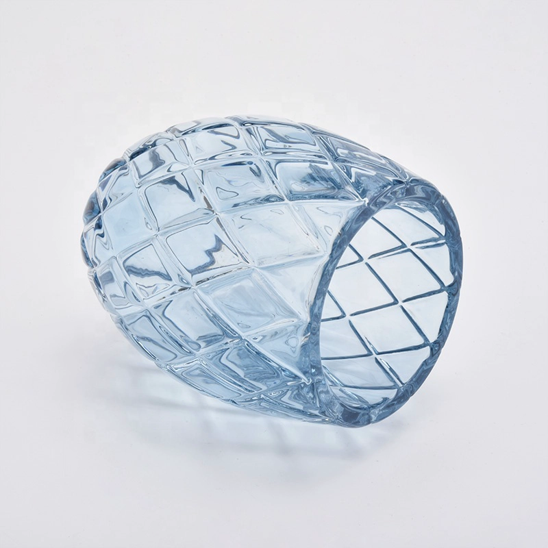 Hot sales tealight luxury transparent empty glass candle holder