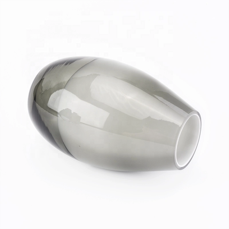 12oz Grey and White Glass Bottle Water drop Shape Reed Diffuser Home Decor Wholesales