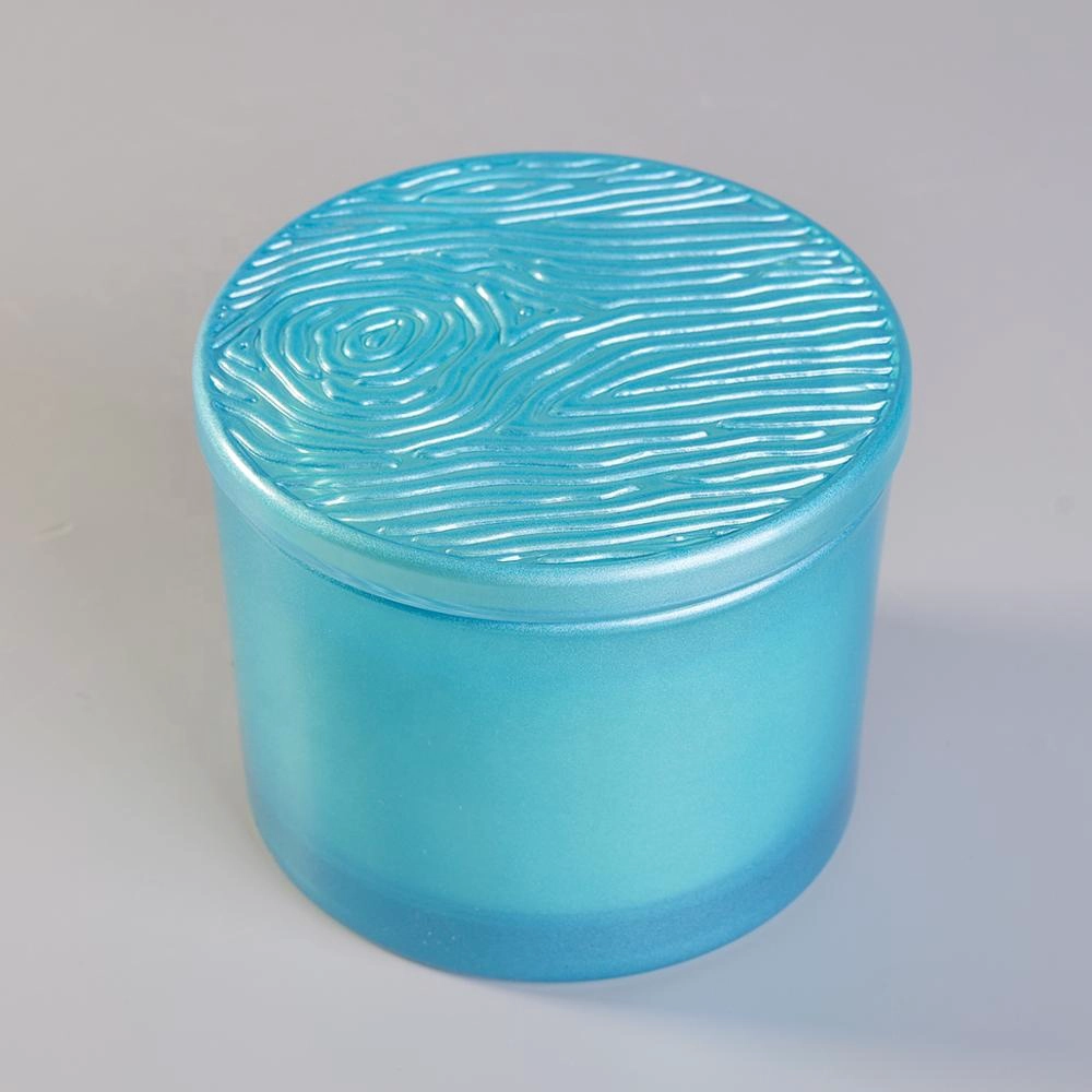 Sunny Glassware new design wholesale candle jar glass luxury glass candle jar with lid