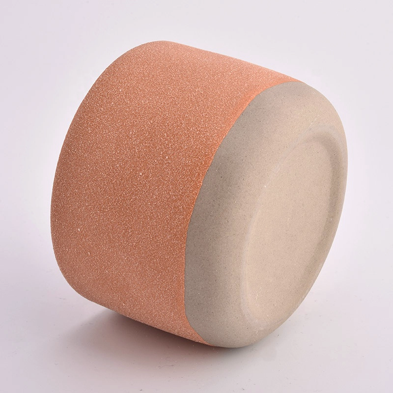 Recyclable ceramic candle jars for home decoration