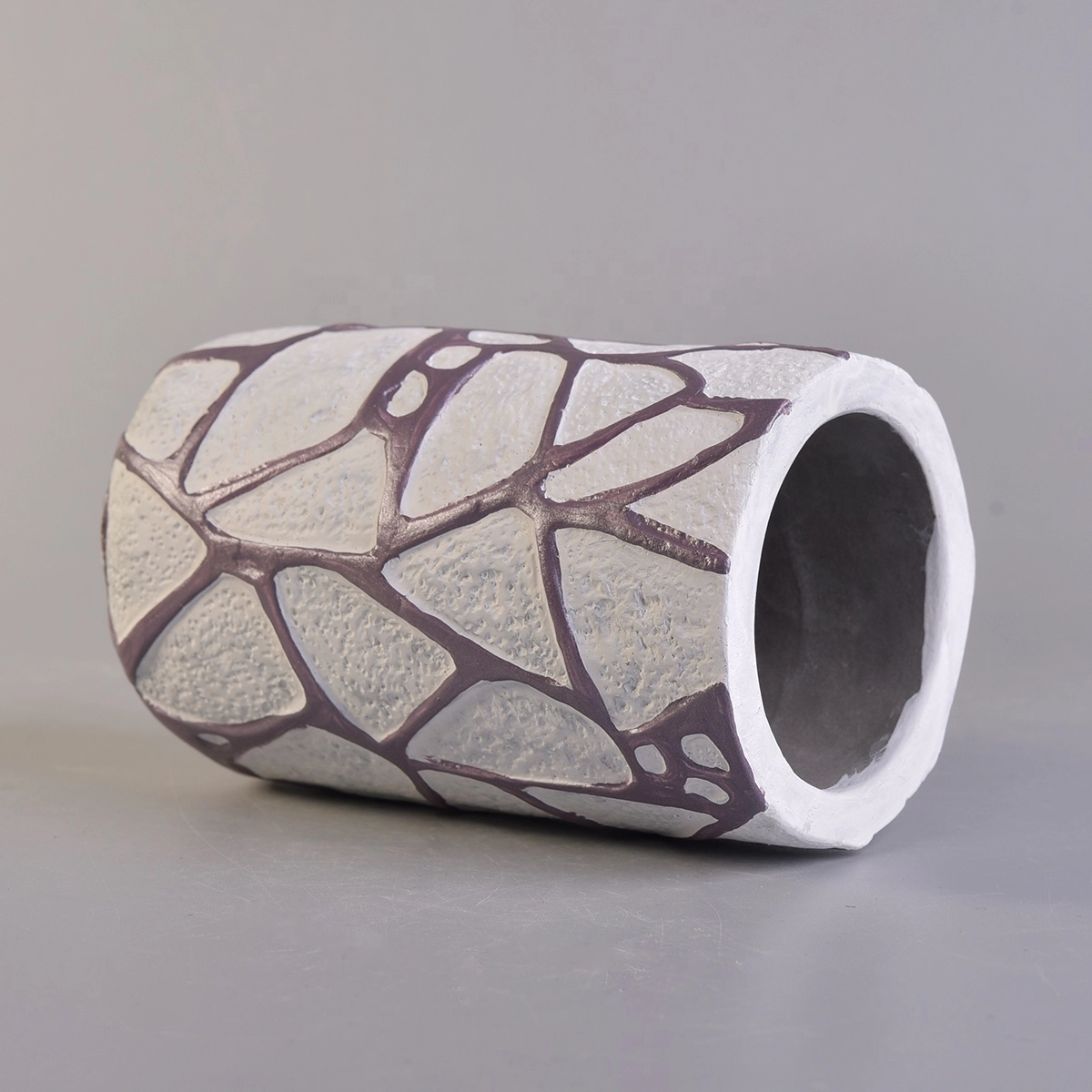 Wholesales custom decorative Handmade cement concrete candle jars
