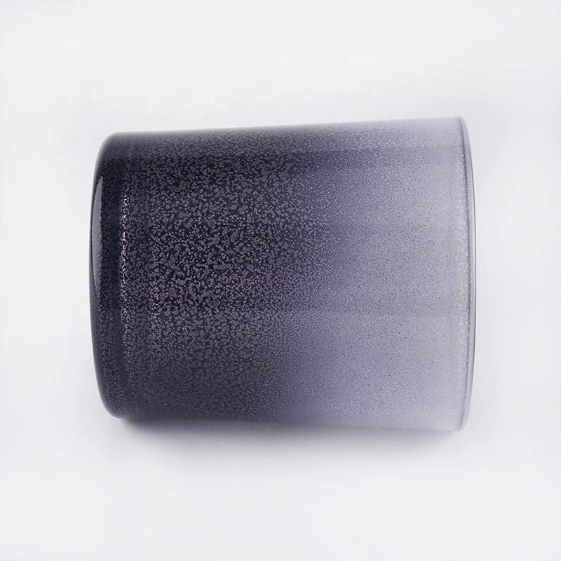 Hot sales China luxury grey empty candle container glass jar 6oz 8oz
