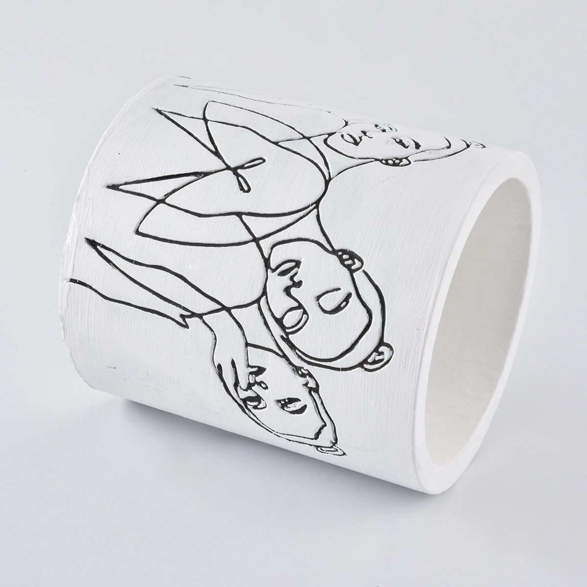 matte white concrete candle jars suppliers
