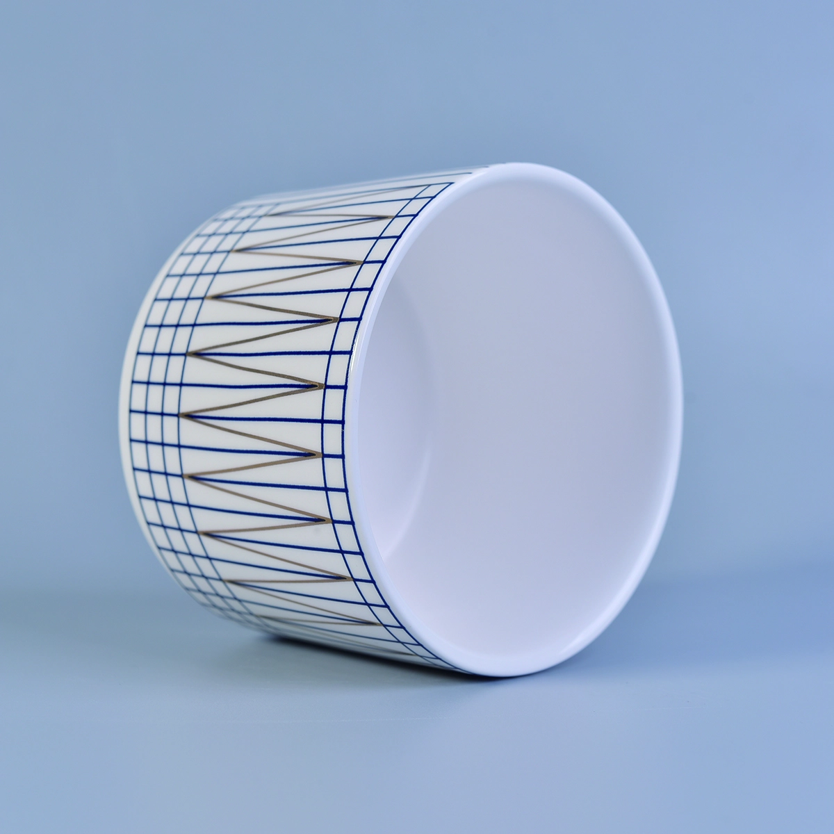 Wholesales glaze empty recycled candle container holder home decor