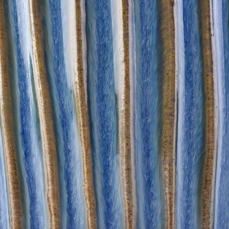 dark blue ceramic candle container, 16 oz ceramic vessel