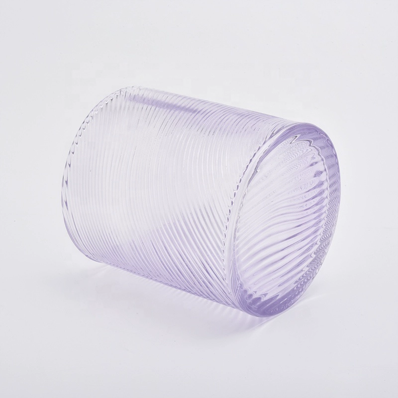 10 oz Supplier purple tealight glass holder jar for candle with doom