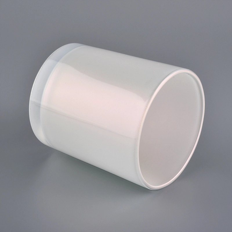 15oz pearl white decorative glass candle holders