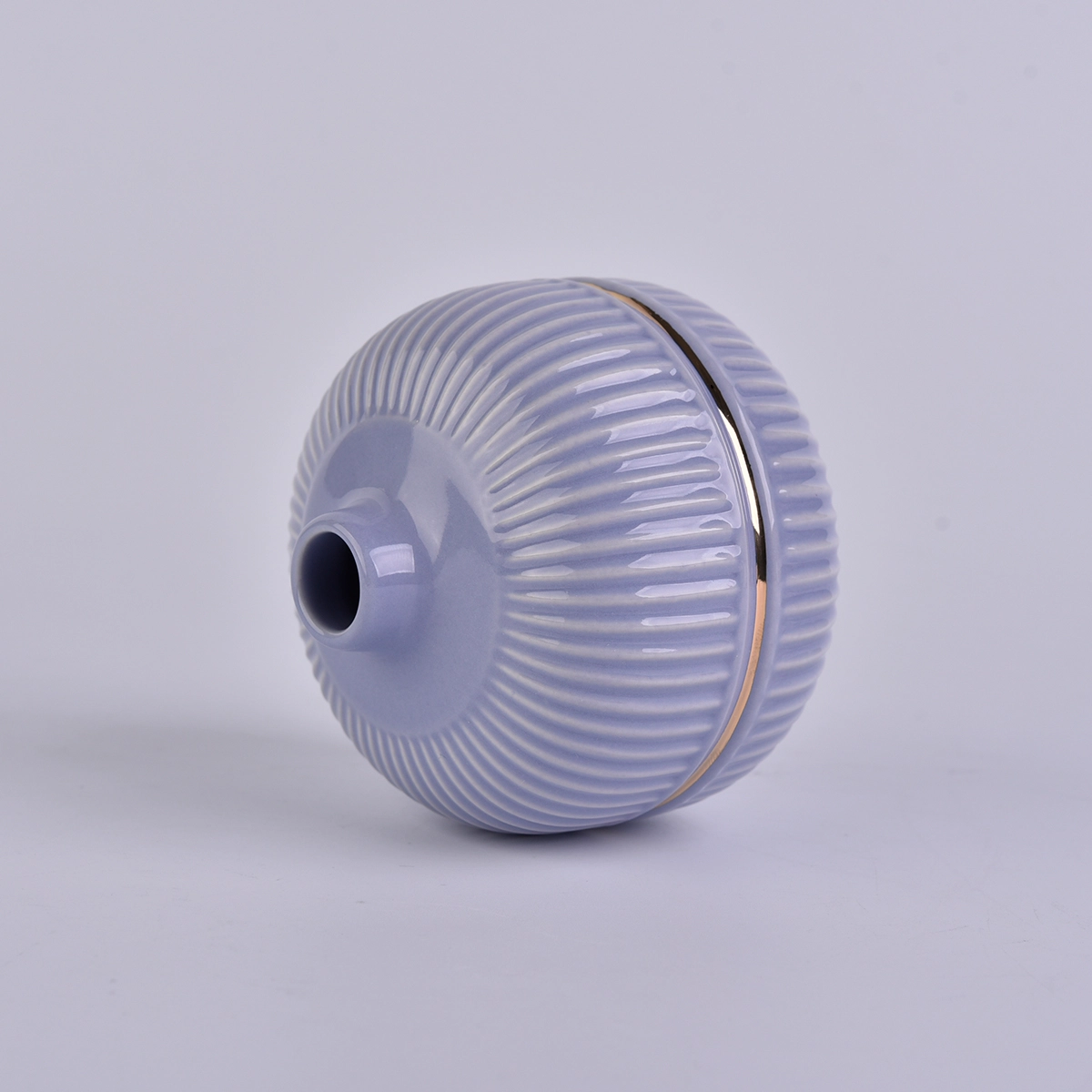 purple round shaped ceramic bottle, unique ceramic essential oil bottles
