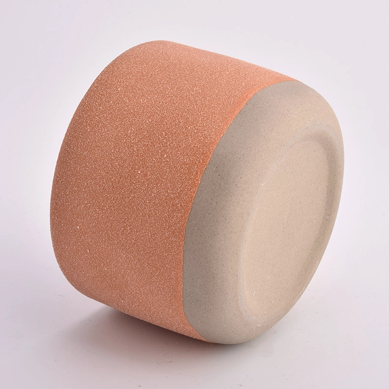 Recyclable ceramic candle jars for home decoration