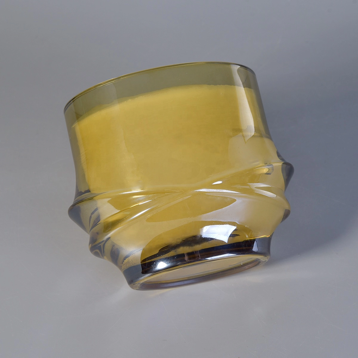 Sunny X-design luxury golden glass candle jars home decoration